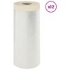 vidaXL Dust Sheet with Adhesive Tape 12 pcs Transparent 140 x 3300 cm
