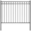 vidaXL Garden Fence Assen Steel 1.7x1.2 m Black