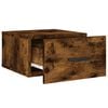 vidaXL Wall-mounted Bedside Cabinet Smoked Oak 35x35x20 cm