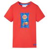vidaXL Kids' T-shirt with Short Sleeves Red 140