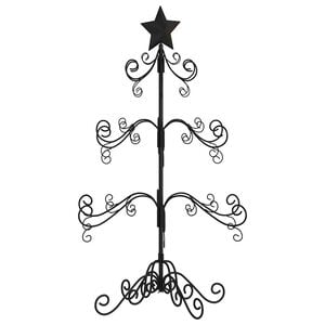 vidaXL Metal Christmas Tree for Decoration Black 90 cm