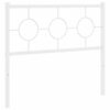 vidaXL Metal Replace Headboard White 100 cm