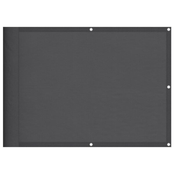vidaXL Balcony Screen Anthracite 75x1000 cm 100% Polyester Oxford