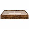 vidaXL Bed Frame with Drawers without Mattress Smoked Oak 180x200 cm Super King