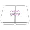 vidaXL 4 Piece Parasol Base Set for Cross Stand Parasol 100 kg PP