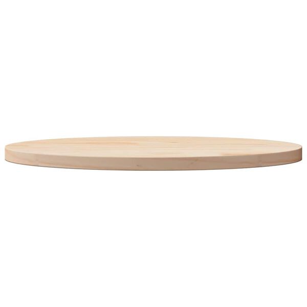 vidaXL Table Top 60x30x2.5 cm Solid Wood Pine Oval
