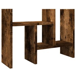 vidaXL Desk Organiser Smoked Oak 34.5 x 15.5 x 35.5 cm Engineered Wood