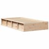 vidaXL Bed Frame Brown 90 x 200 cm Solid Pine Wood