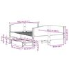 vidaXL Bed Frame without Mattress Wax Brown 140x200 cm Solid Wood Pine