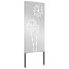vidaXL Garden Privacy Screen Silver 50 x 140 cm Galvanised steel