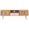 vidaXL TV Cabinet 140x30x45 cm Solid Mango Wood
