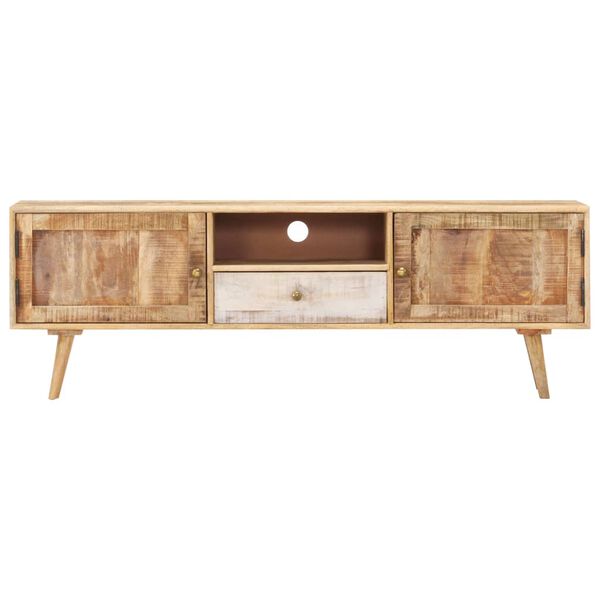 vidaXL TV Cabinet 140x30x45 cm Solid Mango Wood