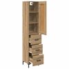 vidaXL Highboard Artisan Oak 34.5 x 34 x 180 cm Engineered Wood