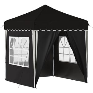vidaXL Pop-up Party Tent Black 195 x 195 x 245 cm Oxford Fabric