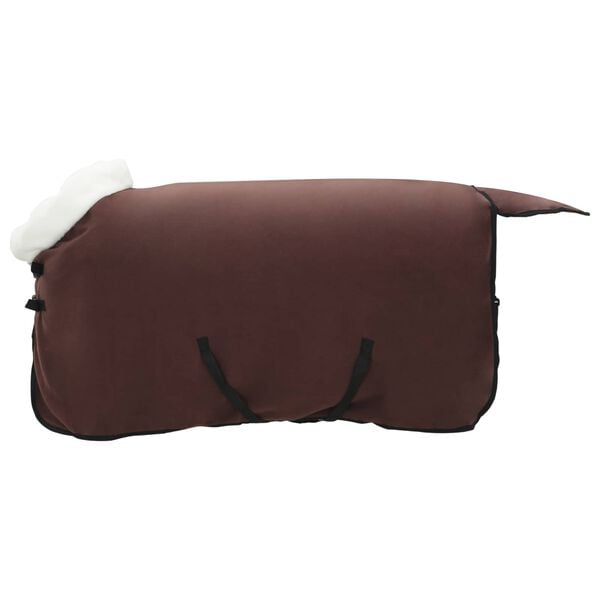 vidaXL Horse Blanket Full Dark Brown 75 cm Polar fleece