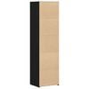 vidaXL Highboard 2 pcs Black Oak 50 x 42.5 x 185 cm