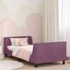 vidaXL Children's Bed Frame with Headboard Purple 90 x 190 cm Velvet