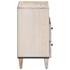 vidaXL Bed cabinet with Drawer White 50 x 33 x 60 cm Solid Mango Wood