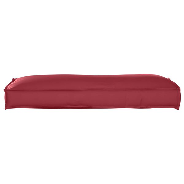 vidaXL Pallet Cushion for Backrest Wine Red 120 x 40 x 12 cm