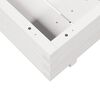 vidaXL Garden Planter White 70x70x26.5 cm Solid Wood Pine
