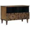 vidaXL TV Cabinet Brown 70 x 33.5 x 46 cm Solid Mango Wood