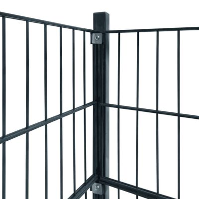 vidaXL Fence Panel with Posts 6x2 m Anthracite Grey
