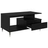 vidaXL Coffee Table Black Oak 90 x 49 x 45 cm Engineered Wood