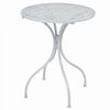 vidaXL 3 Piece Bistro Set Steel Greyish White