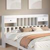 vidaXL Headboard with Storage White 180 cm Solid Wood Pine