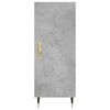vidaXL Highboard Concrete Grey 34.5x34x180 cm Engineered Wood