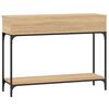 vidaXL Console Table Sonoma Oak 100x30.5x75 cm Engineered Wood