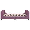vidaXL Children's Bed Frame with Headboard Purple 90 x 190 cm Velvet