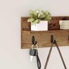 vidaXL Wall-Mounted Coat Rack Wall-mounted Old Wood 40 x 10.5 x 18 cm