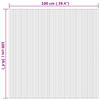 vidaXL Rug Square Nature 100x100 cm Bamboo