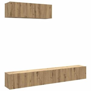vidaXL Wall Mounted TV Cabinets 3 pcs Artisan Oak 100x30x30 cm Engineered Wood