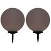vidaXL Outdoor Solar Lamps 2 pcs LED Spherical 50 cm RGB