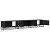 vidaXL TV Units 2 pcs Black Oak 240 x 35 x 41 cm Engineered wood