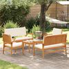 vidaXL Garden Sofa Set with Cushion 5 pcs Brown Solid Acacia wood
