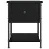vidaXL Bedside Table Black 34x35.5x45 cm Engineered Wood