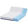 vidaXL Mattress White and Blue 160 x 200 cm Gel Memory Foam