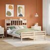 vidaXL Bookcase Bed without Mattress 140x190cm Solid Wood Pine