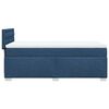 vidaXL Box Spring Bed with Mattress Blue 90x200 cm Fabric