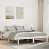 vidaXL Extra Long Bed Frame without Mattress White 160x220 cm Solid Wood