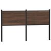 vidaXL Replace Headboard Brown Oak 135 cm Engineered Wood and Steel