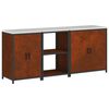 vidaXL Kitchen Storage Set HATTEM 3 pcs Rusty Steel
