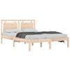 vidaXL Bed Frame without Mattress 120x190 cm Small Double Solid Wood