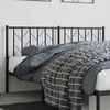 vidaXL Metal Headboard Black 160 cm