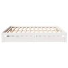 vidaXL Bed Frame with Drawers without Mattress White 200x200 cm