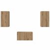 vidaXL TV Cabinet Set Wall-mounted 3 pcs Artisan oak 60 x 30 x 30 cm