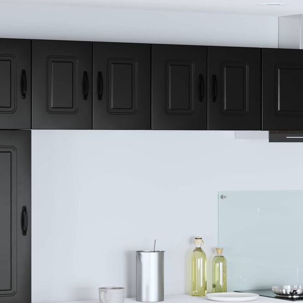 vidaXL Kitchen Cabinet Kalmar Black 60 x 31 x 40 cm Engineered Wood